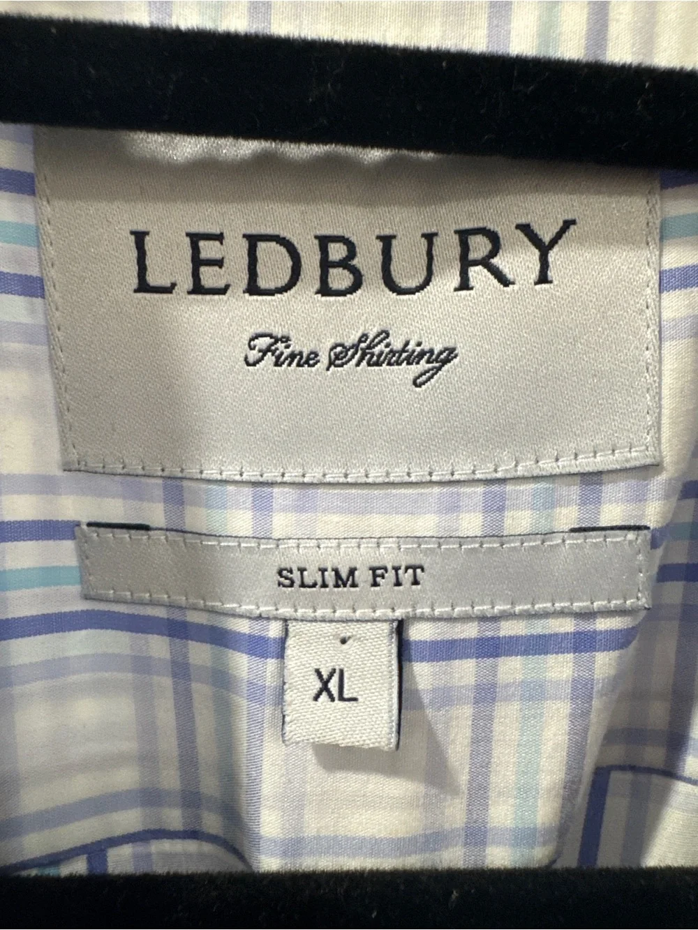 Ledbury Fine Shirting Slim Fit Dress Shirt (XL)